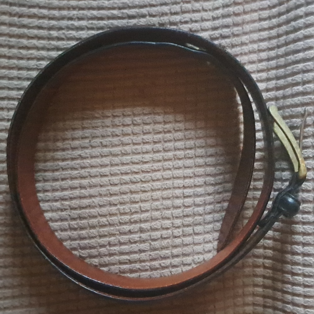 Coach Black Leather Belt Size 40.